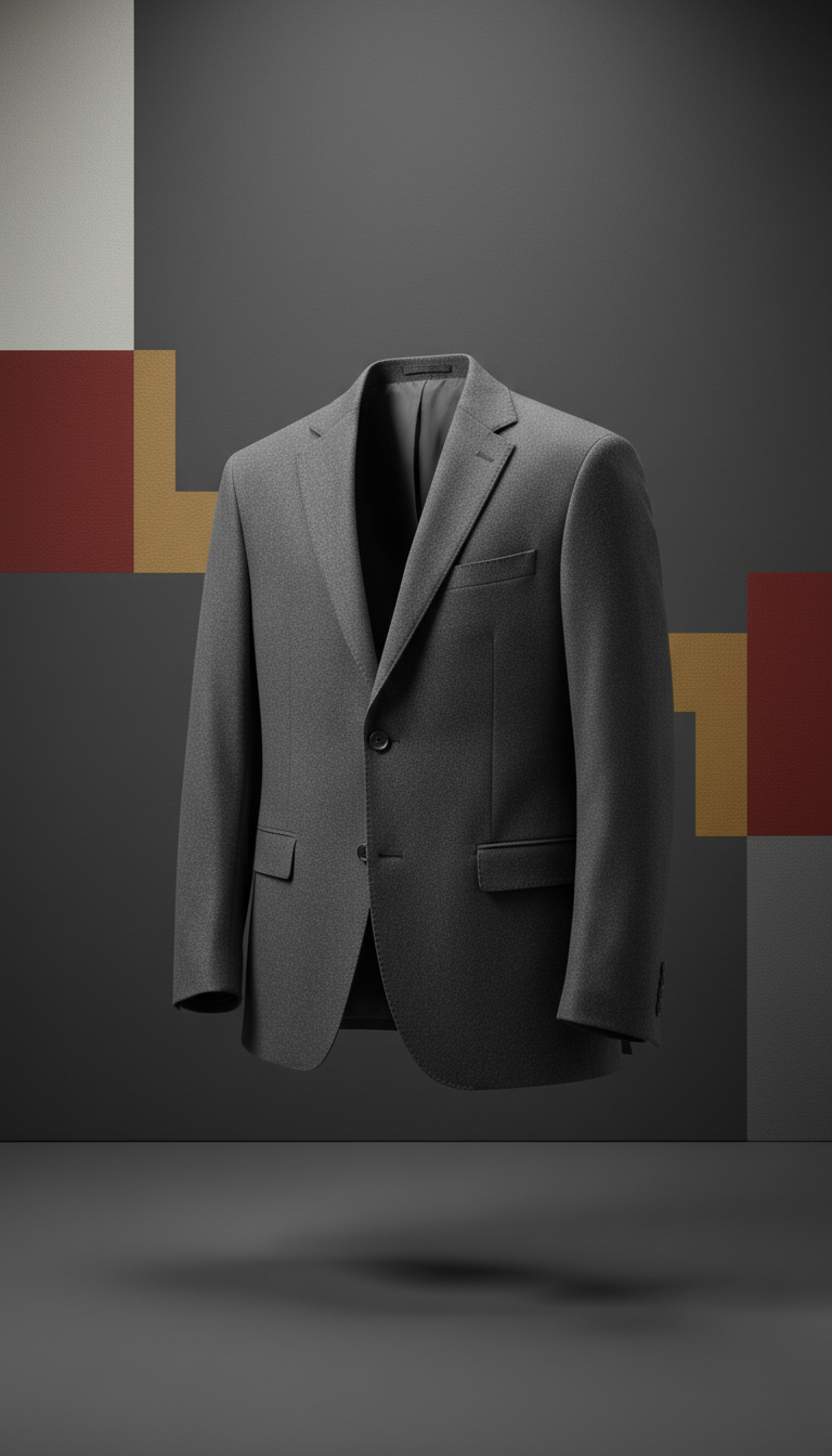 Graphite Wool Tailored Blazer