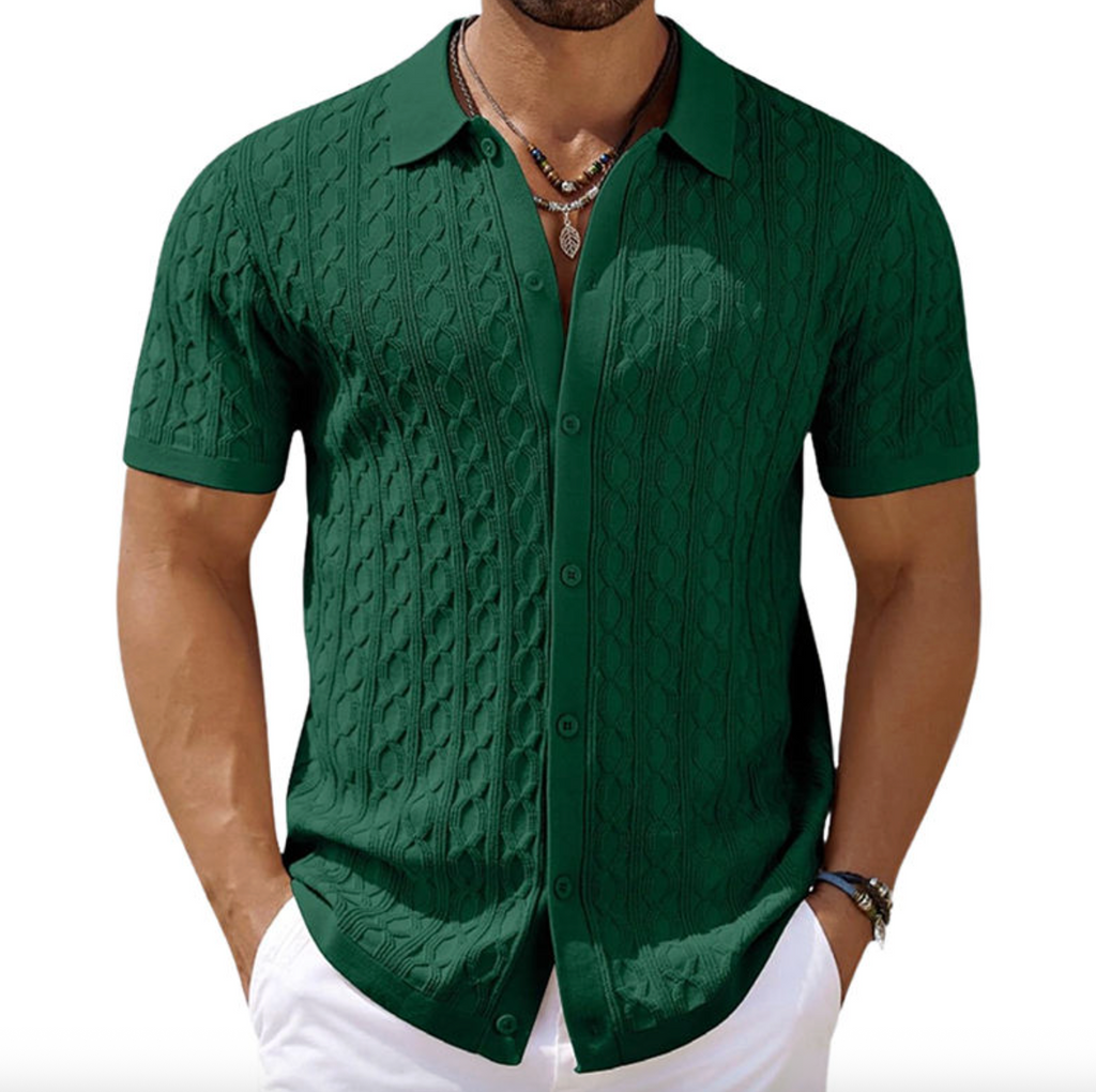 Men's Fashion Button Cardigan Knit Sweater