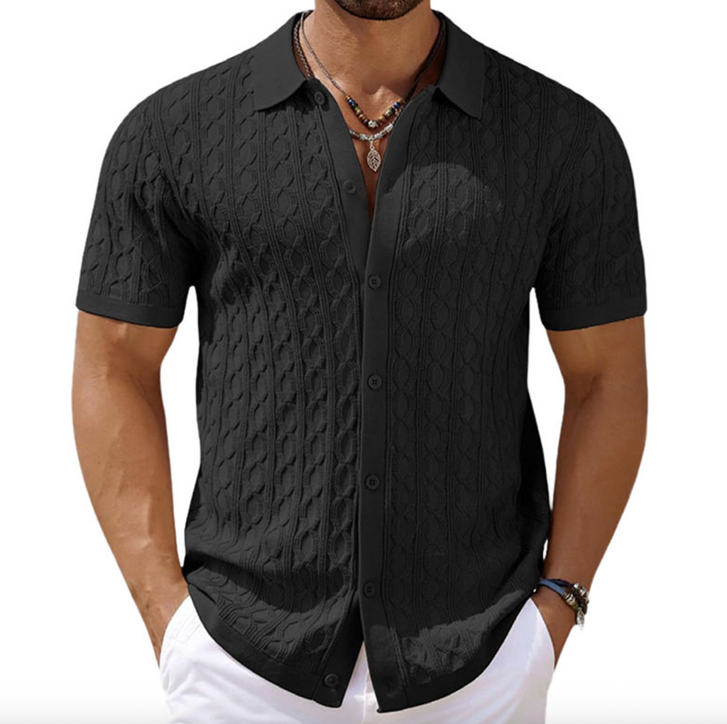 Men's Fashion Button Cardigan Knit Sweater