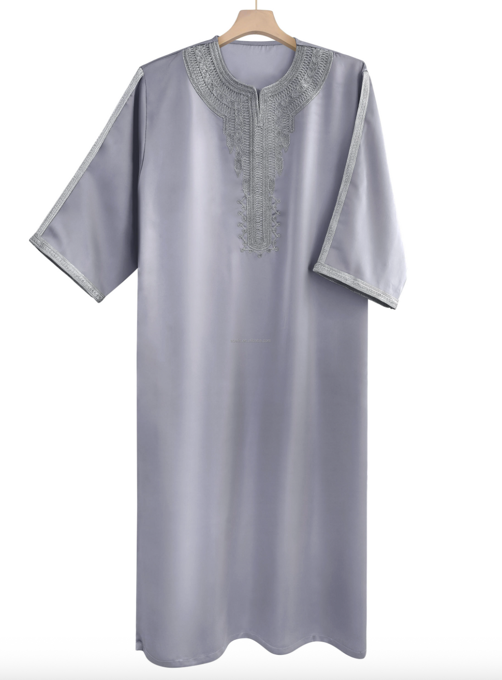 Men's Embroidered Moroccan Thobe