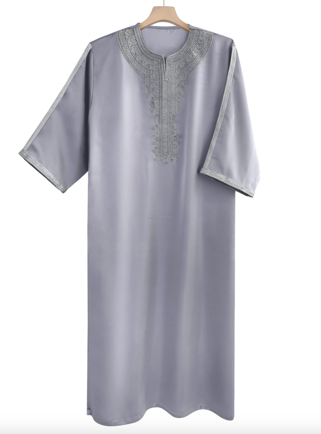 Men's Embroidered Moroccan Thobe