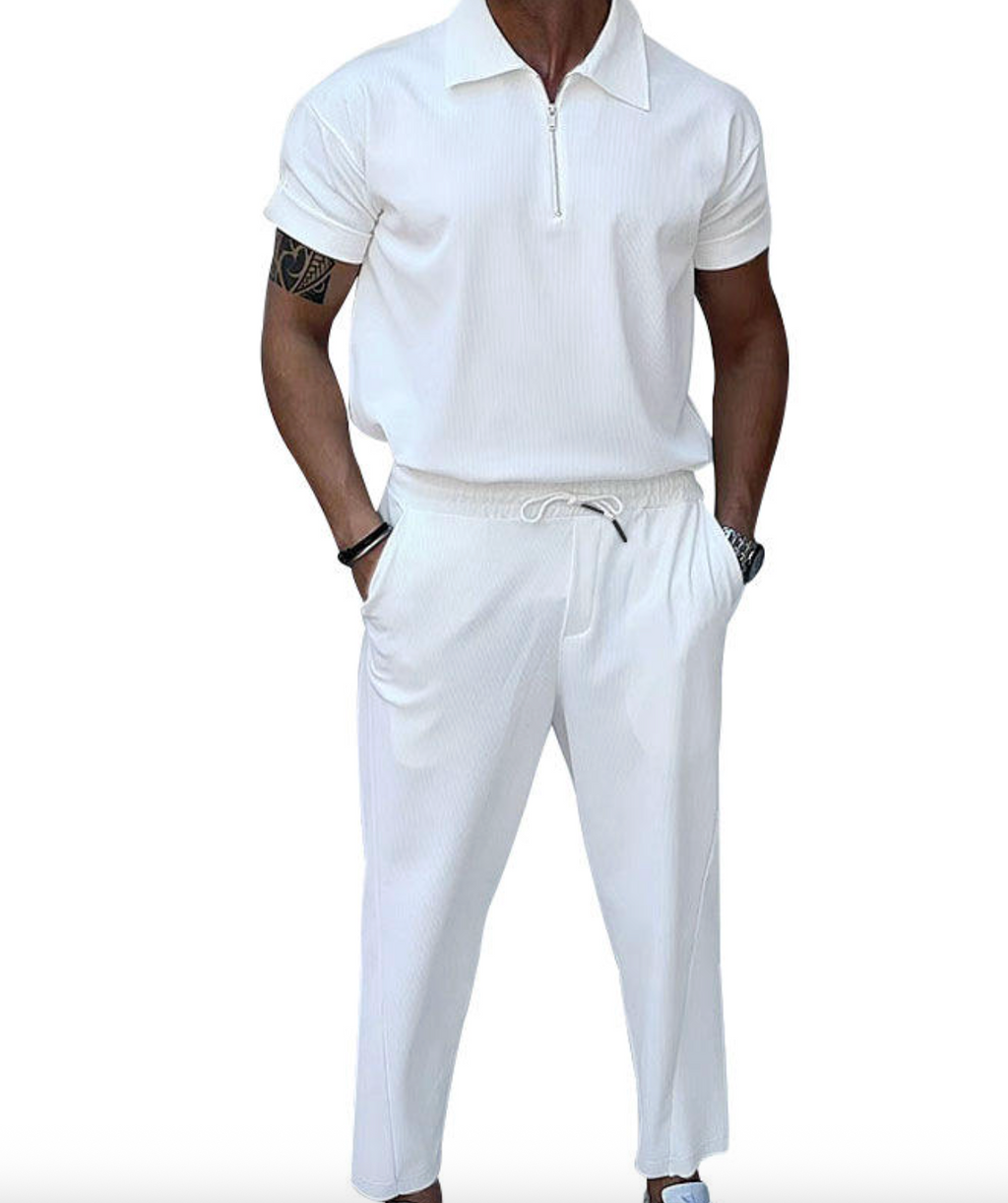 Men's Solid Color Fashion Knit Sweater