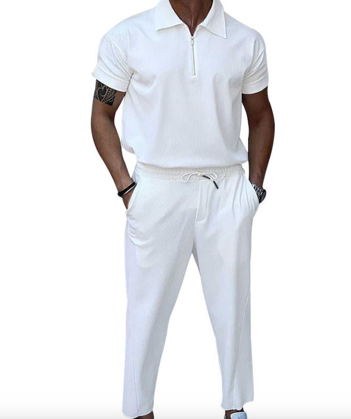 Men's Solid Color Fashion Knit Sweater