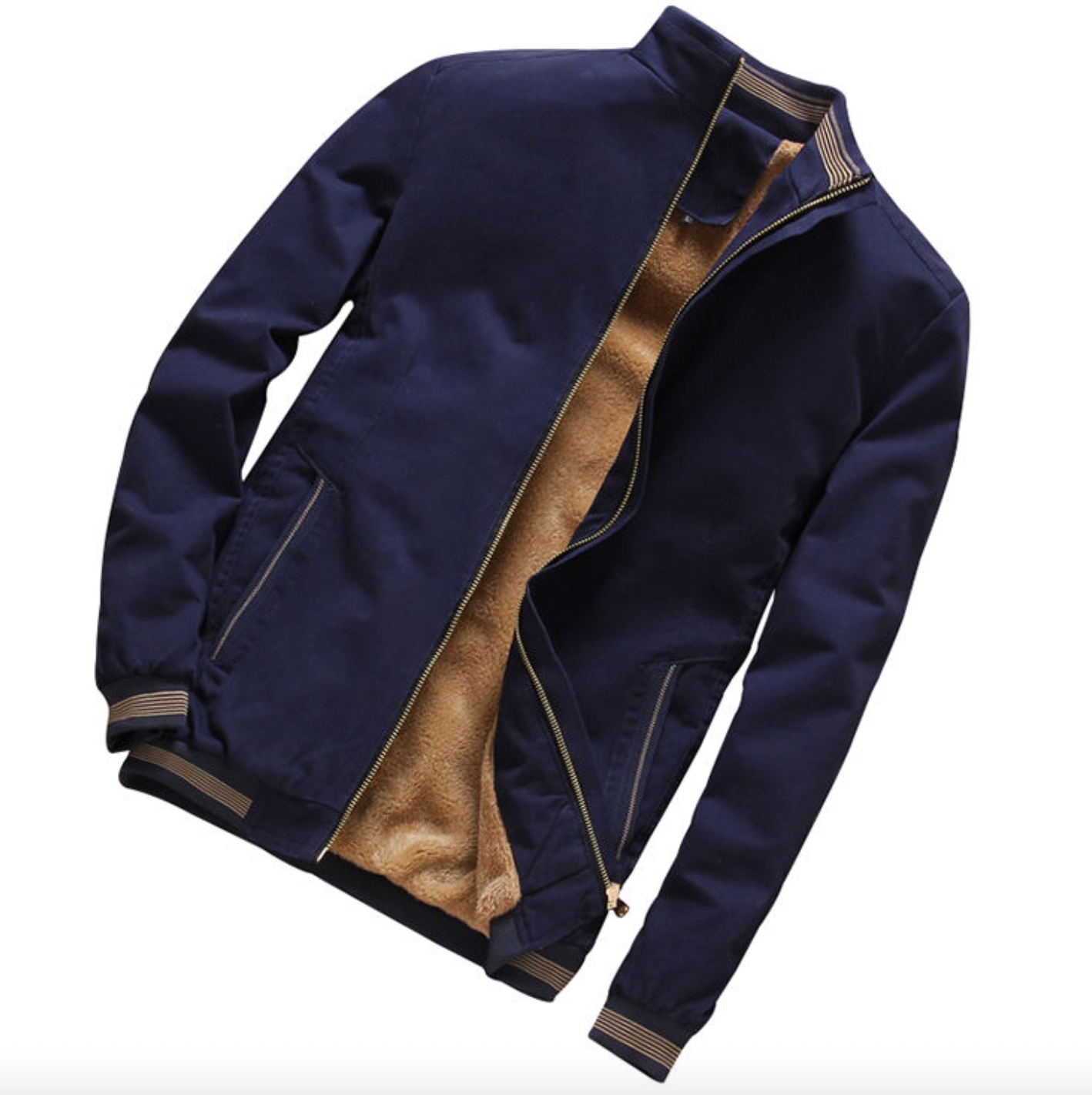 Men's Slim-Fit Cotton Bomber Jacket