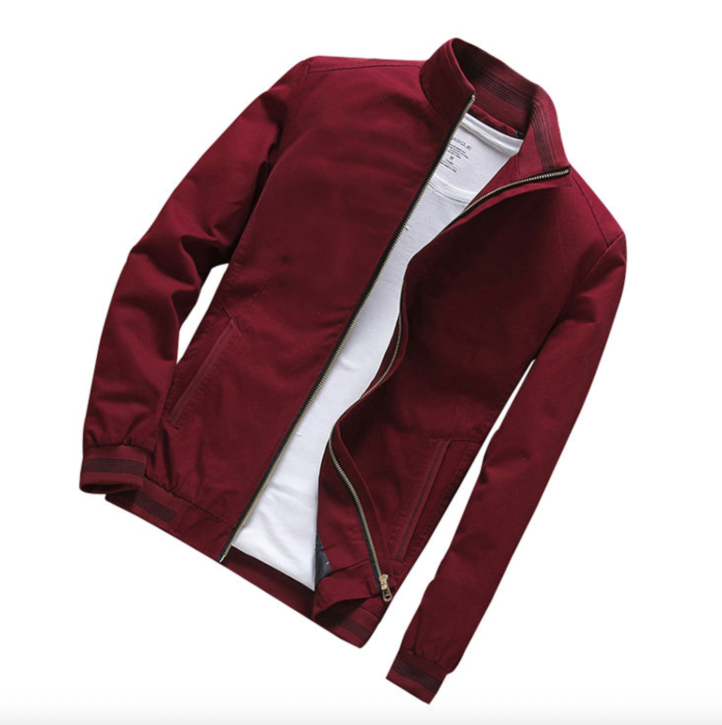 Men's Slim-Fit Cotton Bomber Jacket