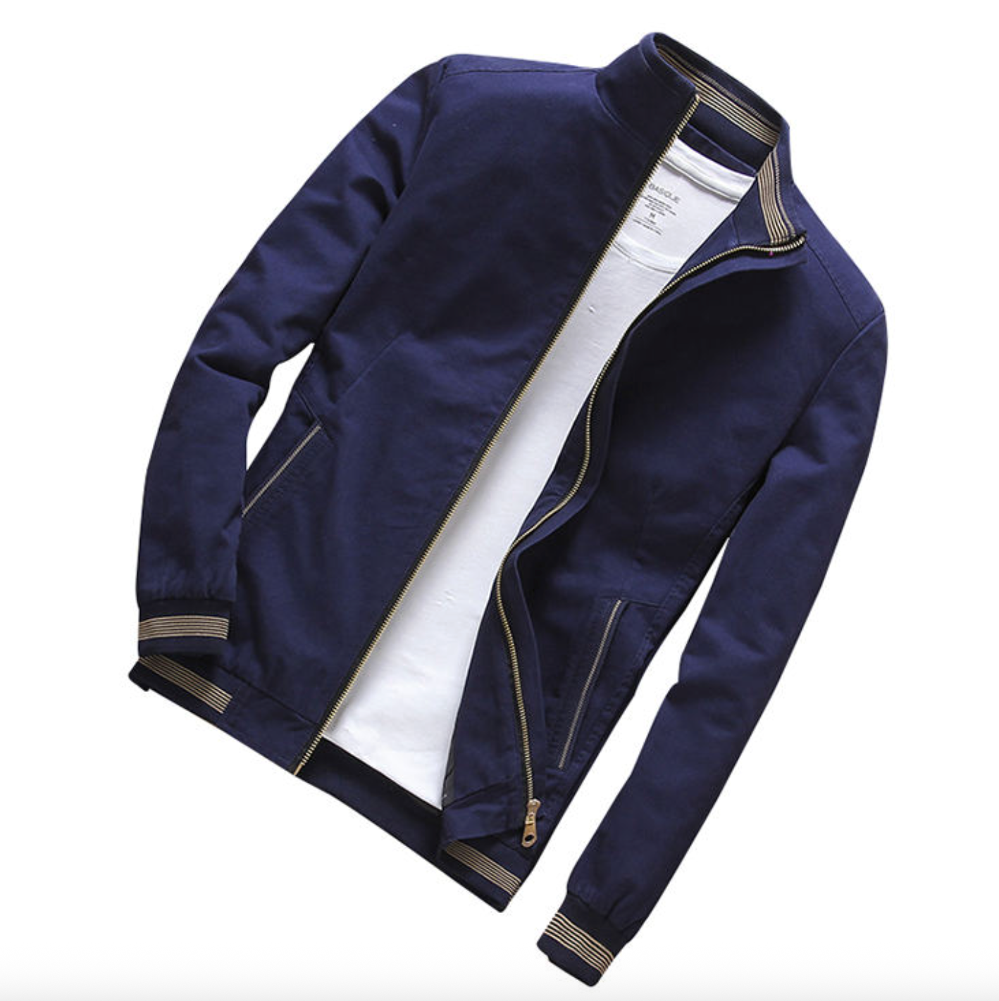 Men's Slim-Fit Cotton Bomber Jacket