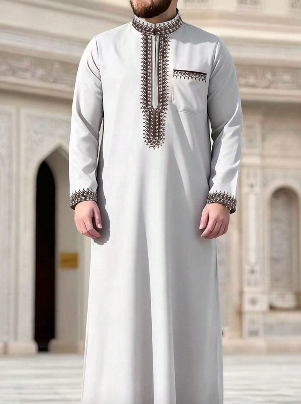 Men's Plain Arab Saudi Traditional Thobe