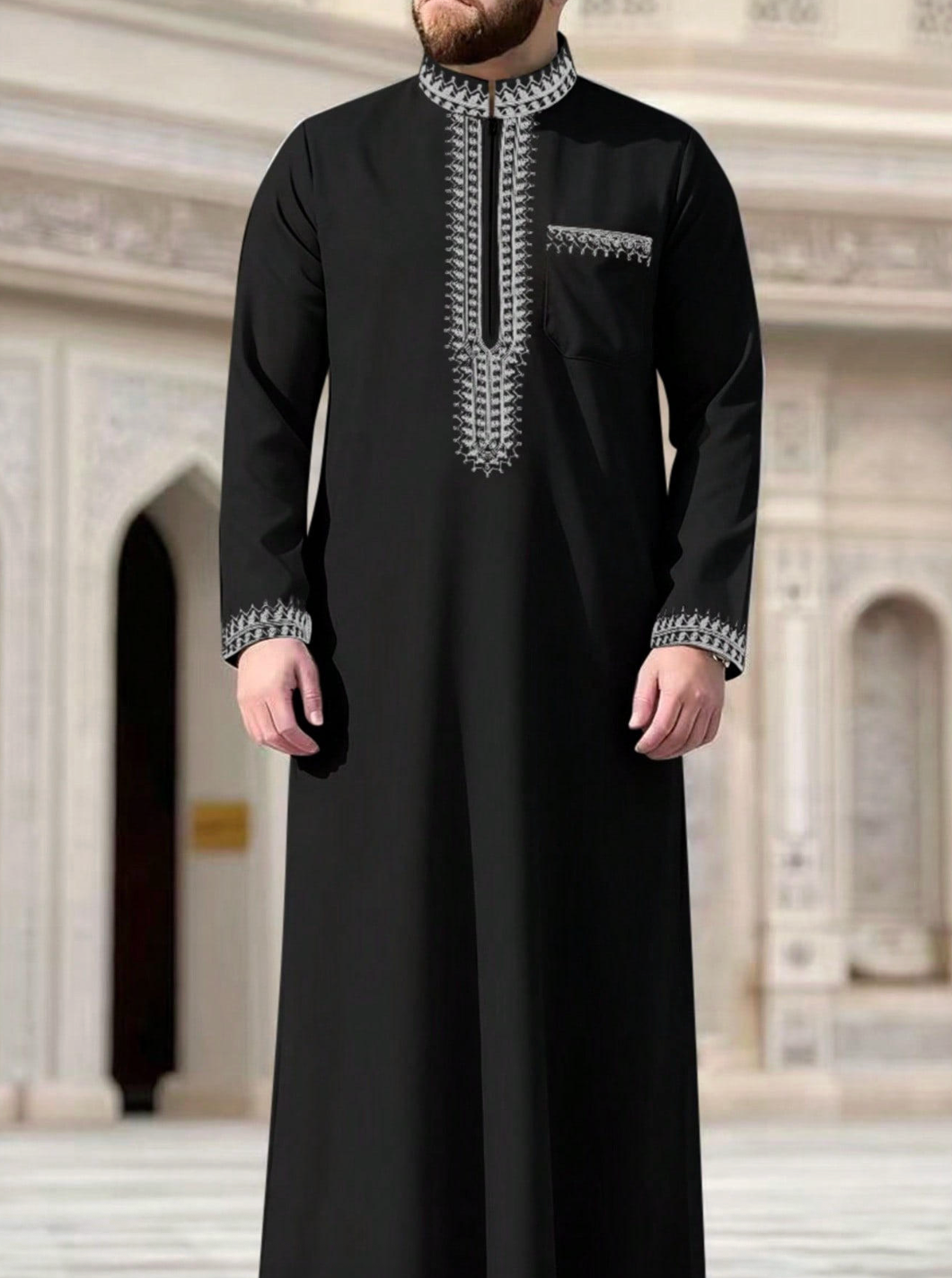Men's Plain Arab Saudi Traditional Thobe