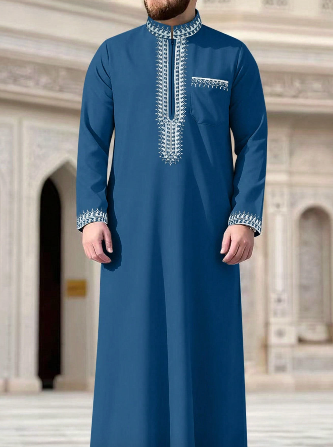 Men's Plain Arab Saudi Traditional Thobe